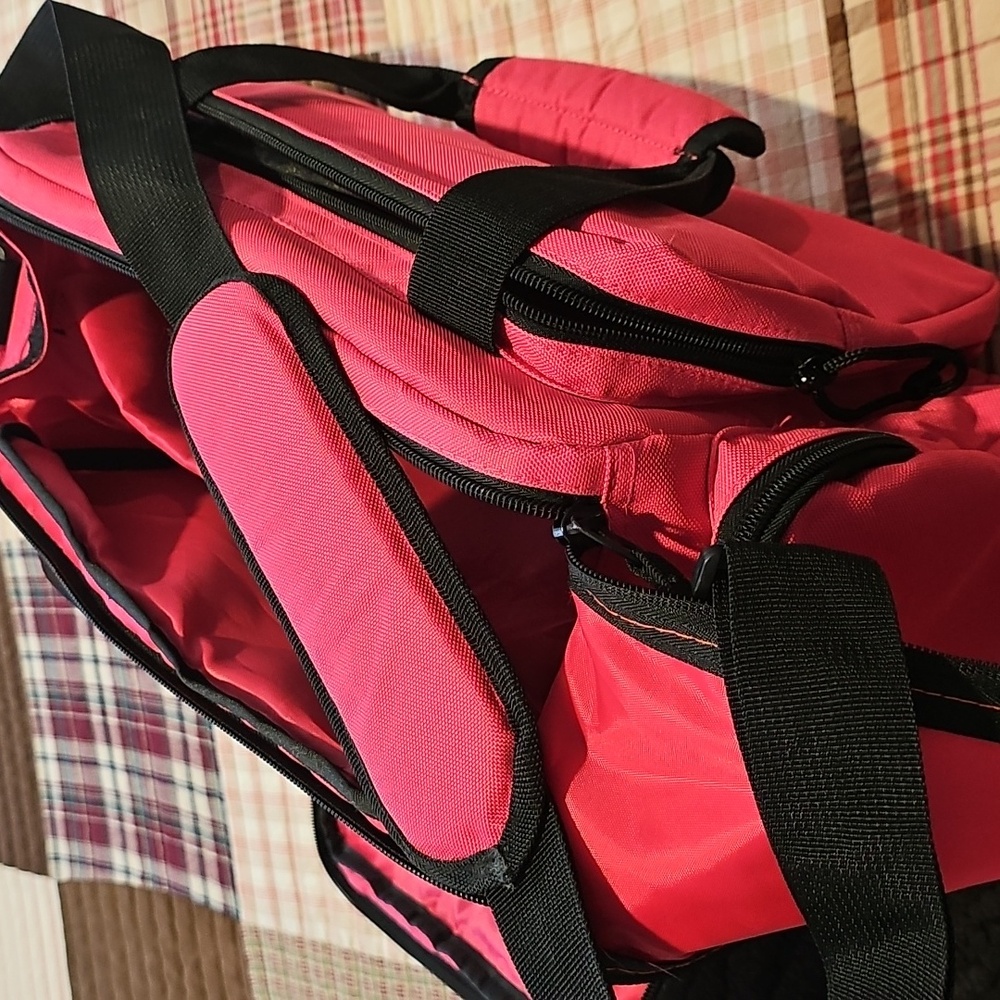 Vibrant Pink Rnage Tactical Bag with Black Stripes - Picture 8 of 10